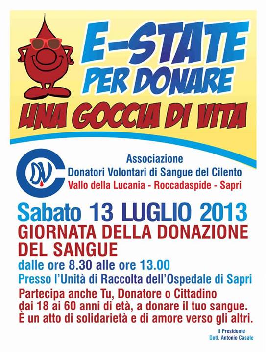 E-state per donare una goccia di vita