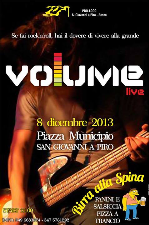 Volume Live: il rock\'n\'roll a San Giovanni a Piro