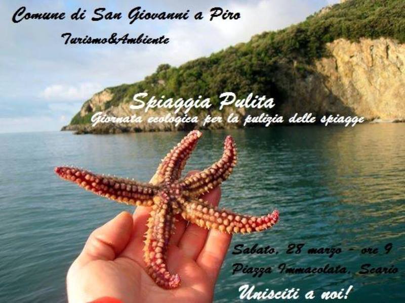 Spiaggia pulita: giornata ecologica a Scario