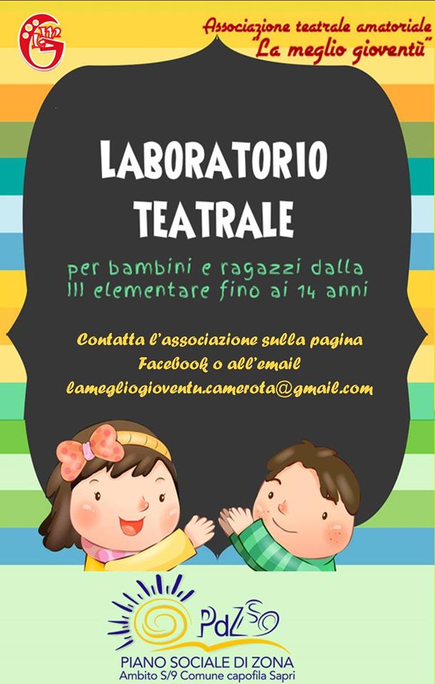 \'Cre...attivi\', il laboratorio teatrale per i minori dell\'Ambito S9