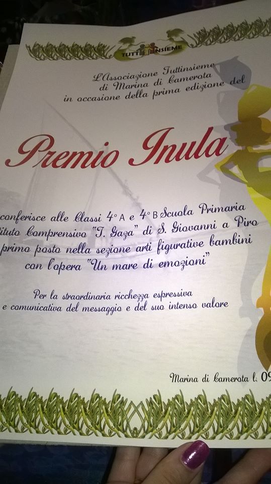 Agli alunni del Teodoro Gaza il Premio INULA