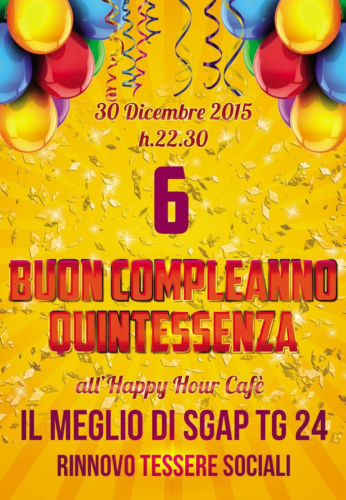 La Quintessenza festeggia il compleanno, con una iniziativa benefica