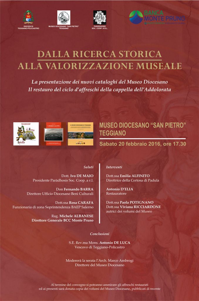 Doppio appuntamento culturale al Museo Diocesano di Teggiano