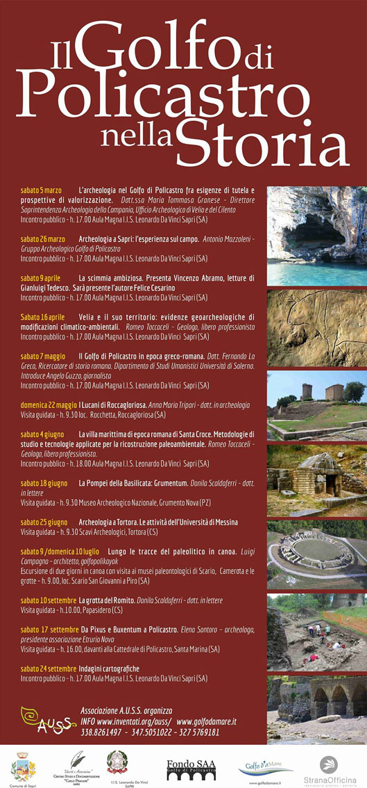 Il Golfo di Policastro nella Storia, al via il 5 marzo un fitto calendario di interessanti incontri