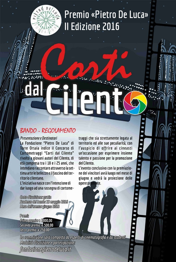 CORTI dal CILENTO, parte la seconda edizione del Premio Pietro De Luca