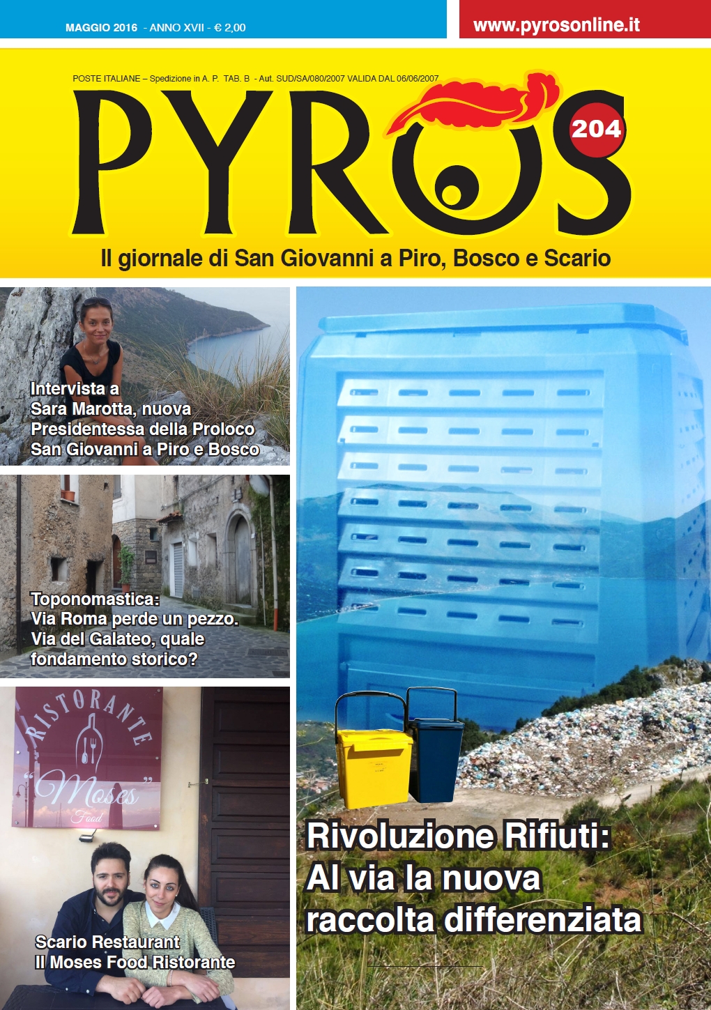 In edicola il numero 204 del mensile Pyros