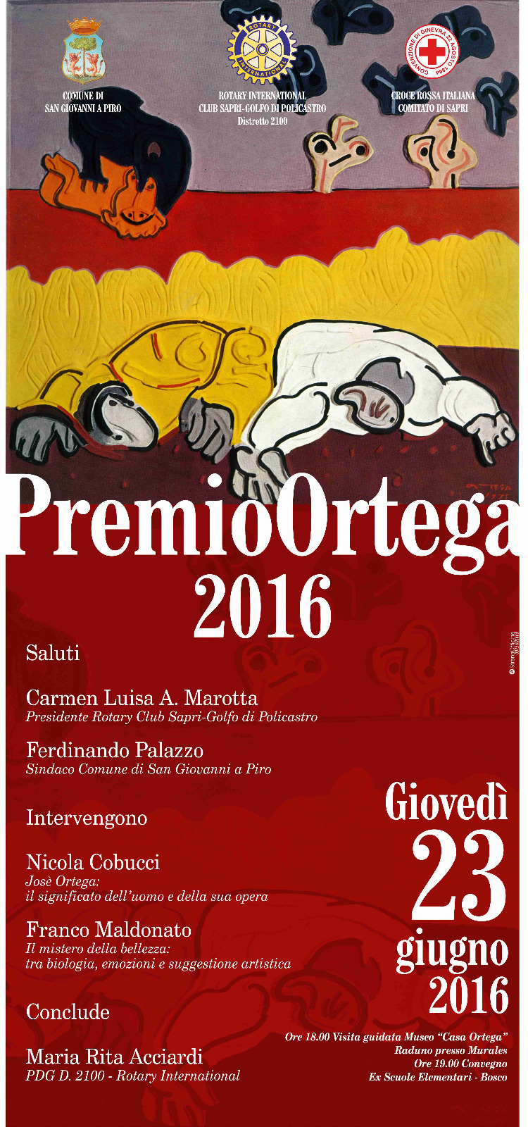 A Bosco il Premio Ortega 2016 del Rotary