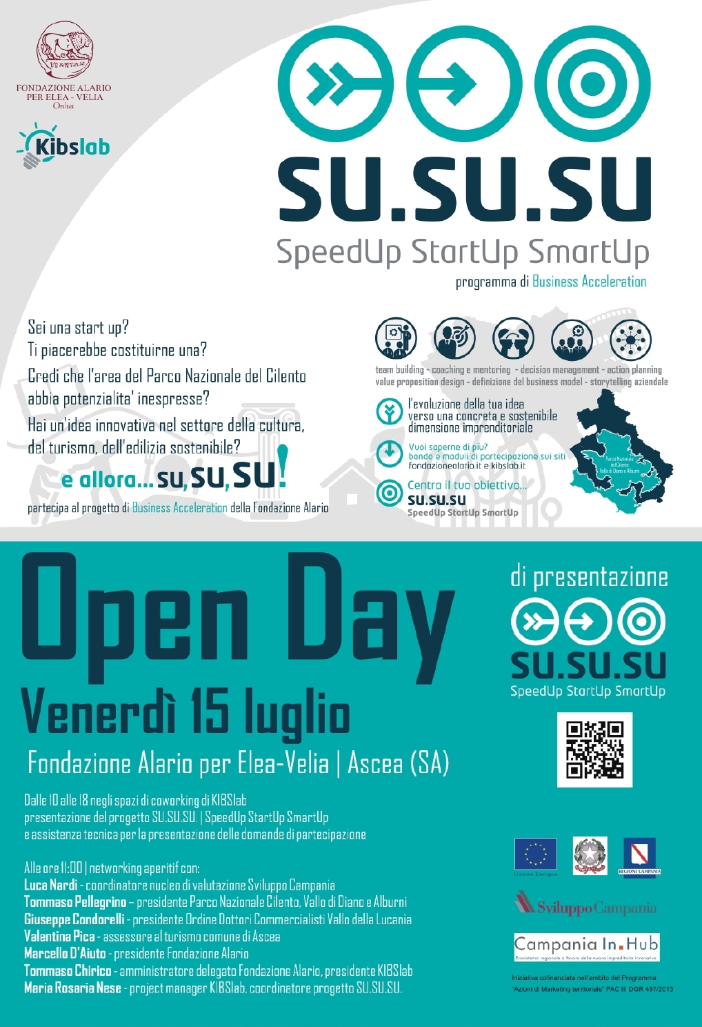 Open Day di presentazione del progetto SU.SU.SU