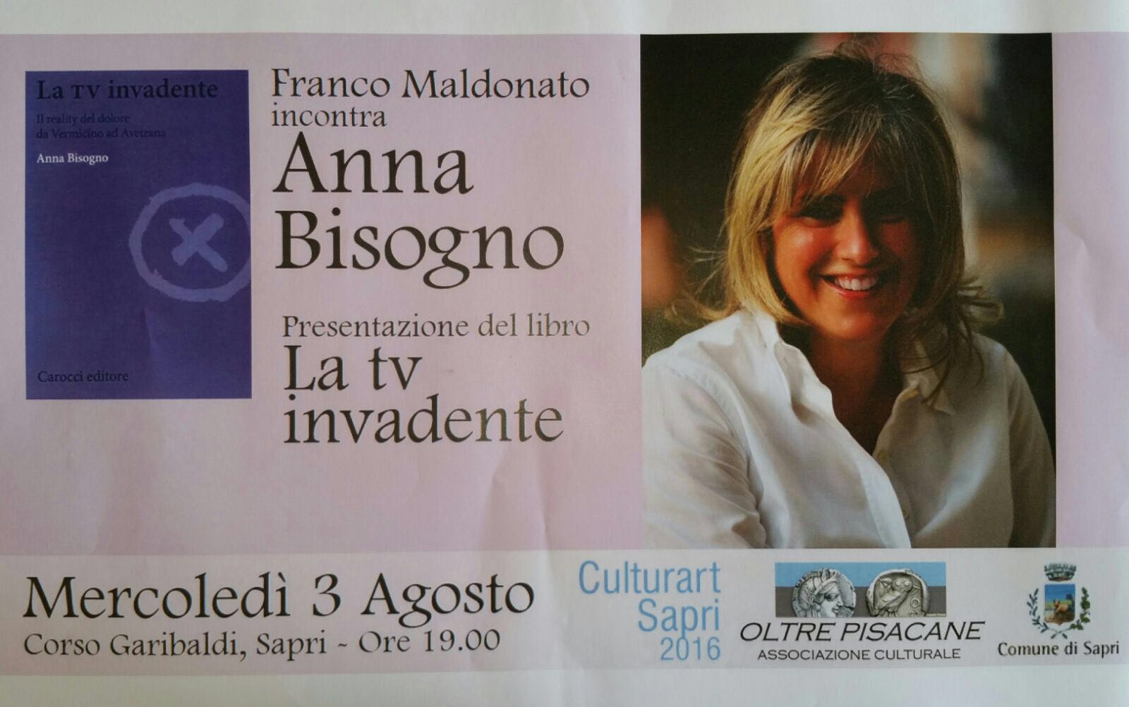 A Sapri la presentazione del libro \'La Tv Invadente\' di Anna Bisogno