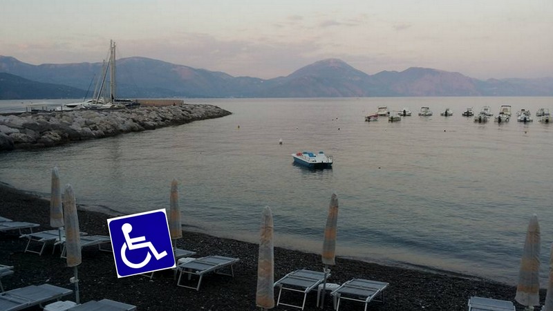 Scario: Oggi l\'inaugurazione di un punto di accesso spiaggia per disabili