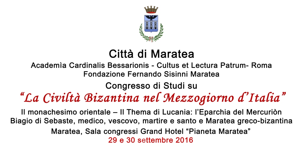 Maratea dedica due giorni alla Civilta' Bizantina nel Mezzogiorno d'Italia
