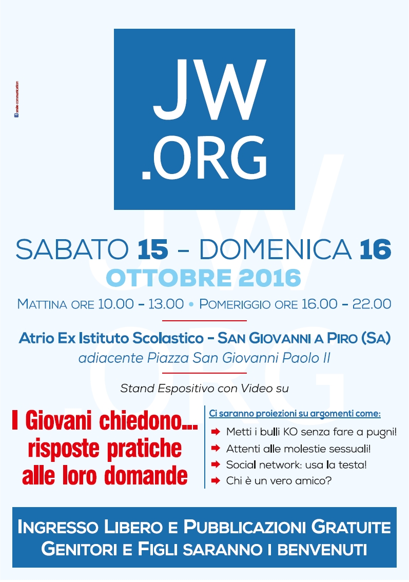 A San Giovanni a Piro Mostra dal tema: I giovani chiedono...risposte pratiche alle loro domande