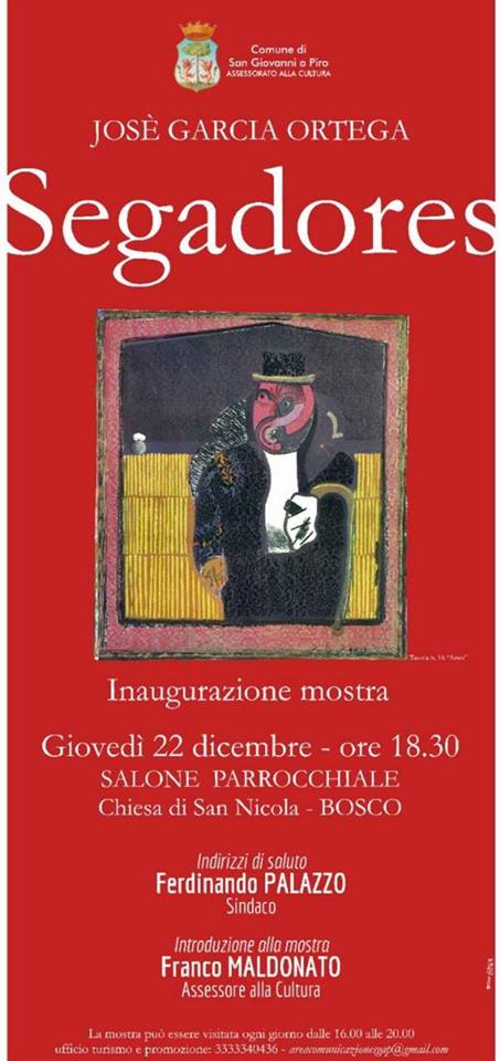 Dal 22 dicembre Bosco ospitera' la mostra dell'Opera Segadores del Maestro Ortega