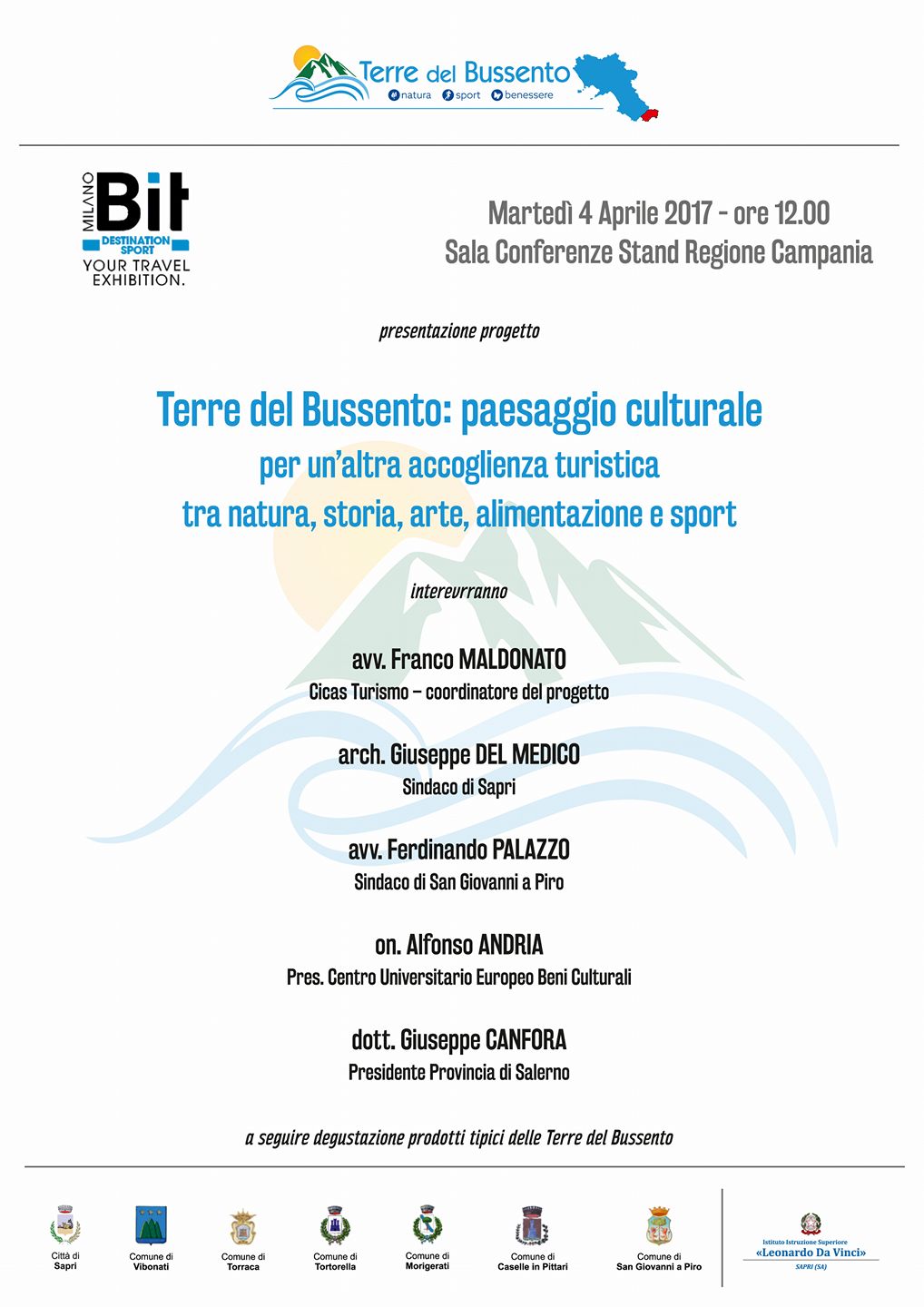 Termina domani l'esperienza di Terre del Bussento alla Bit di Milano