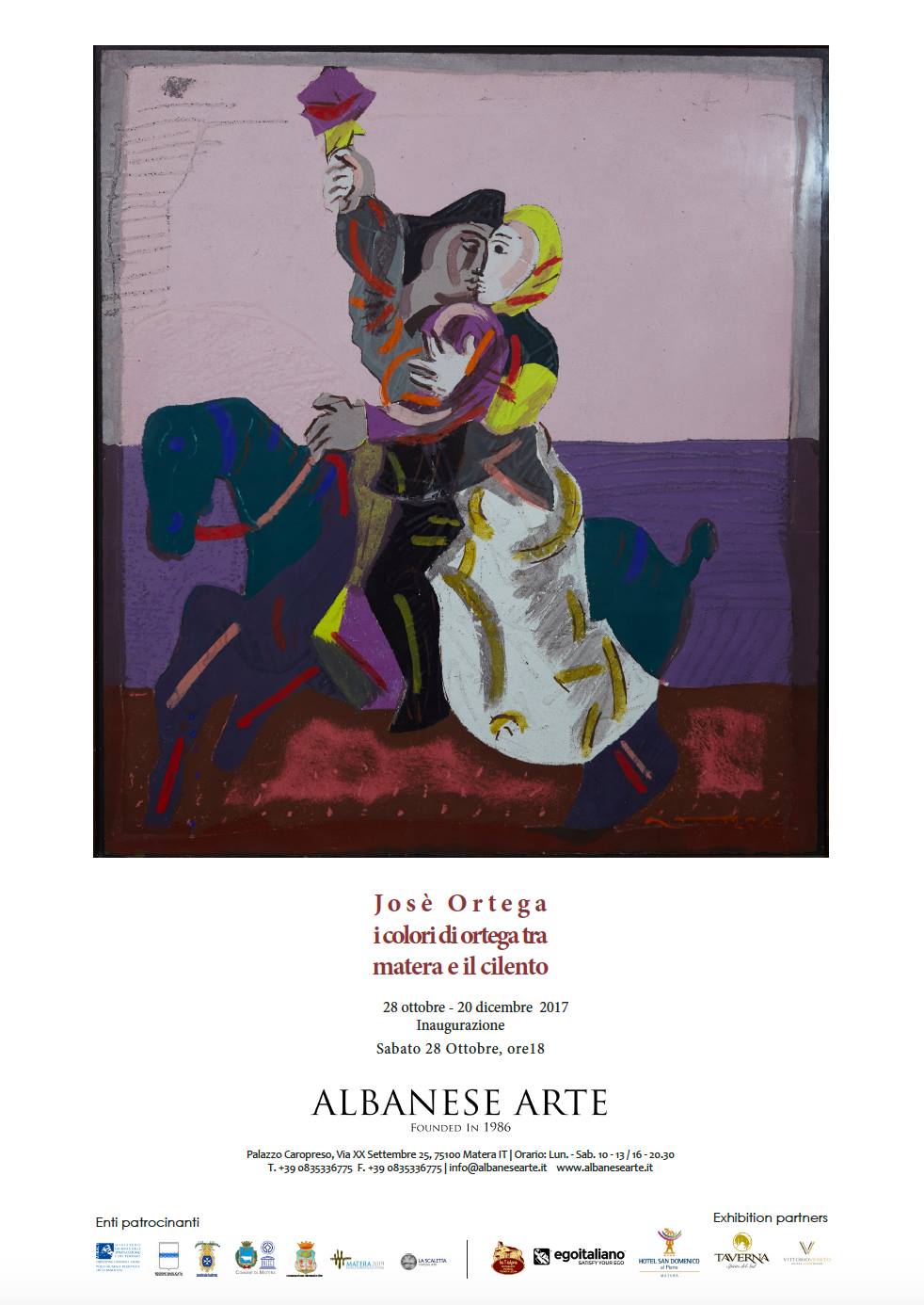 I colori di Ortega tra Matera e il Cilento