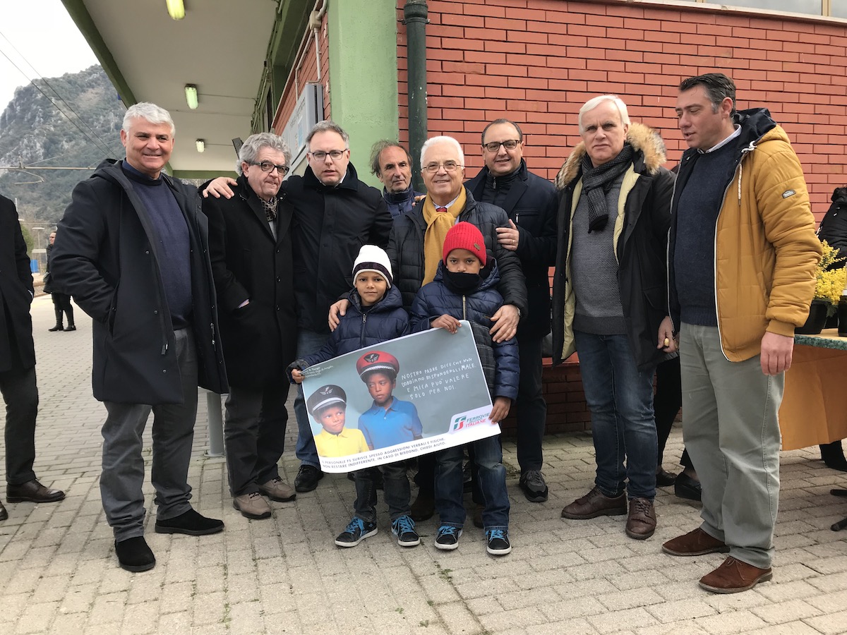 Stazione 'Centola-Palinuro-M. di Camerota', Scarpitta: ''Lavoriamo insieme senza campanilismo'' (foto dell'inaugurazione)