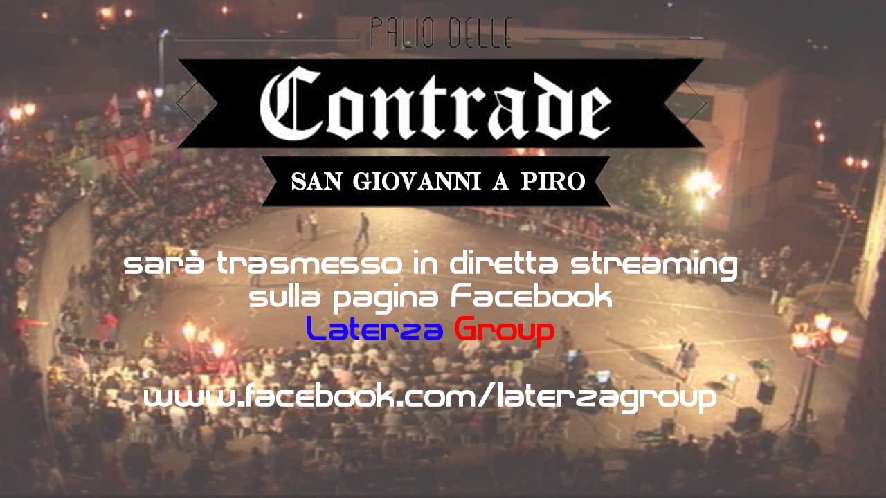 Il Palio delle Contrade 2018 in diretta streaming