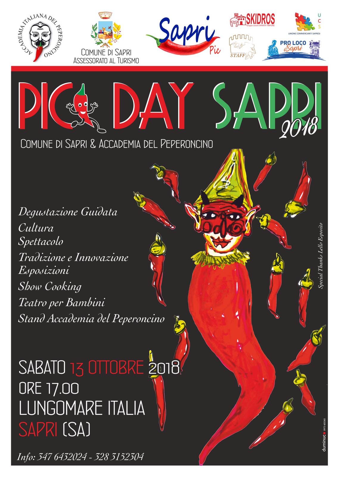 ''Pic Day Sapri'', il primo evento su Sua Maesta' il Peperoncino che si svolge nel Cilento
