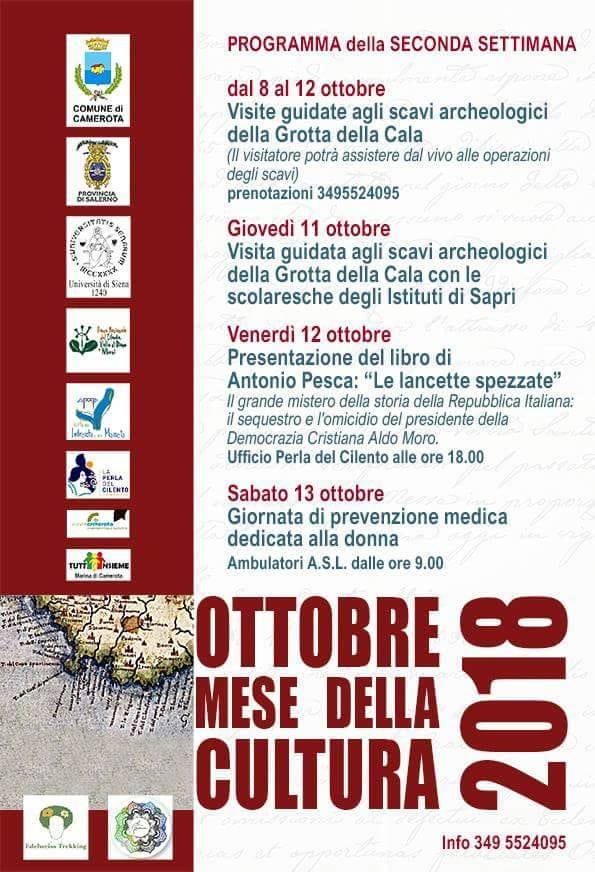 Continua l'Ottobre culturale, ecco il programma della seconda settimana