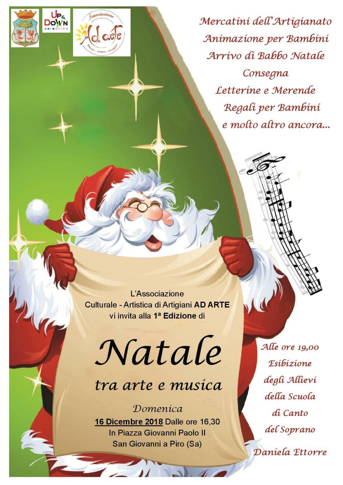 L'Ass. Ad Arte invita tutti alla prima edizione di ''Natale tra Arte e Musica''