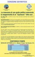 Conferenza stampa contro Equinozio