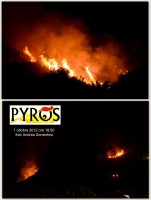 Ultim'ora: incendio a San Giovanni a Piro