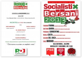 Incontri "Le 10 idee per cambiare" e "Socialisti per Bersani"