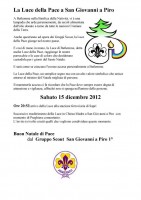 La Luce della Pace a San Giovanni a Piro