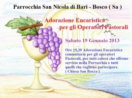 Adorazione Eucaristica per gli Operatori Pastorali