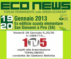 Econews nella trasmissione Temalibero a 105 tv