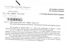 Parchi, Fortunato: si a piani assestamento forestale nei progetti PIRAP