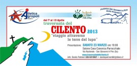 Traversata del Cilento 2013, sabato 23 la conferenza stampa