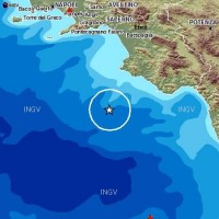Leggera scossa di terremoto al largo della costa del Cilento