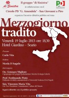 Mezzogiorno tradito, l'incontro politico oggi in diretta web