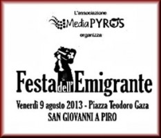 La festa dell'emigrante spostata a questa sera
