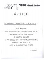 Annullata la manifestazione Ciolandream