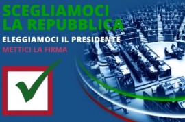 Raccolta firme per proposta di Legge costituzionale di iniziativa popolare