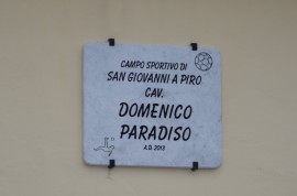 Campo Sportivo Cav. Domenico Paradiso, la cerimonia di intitolazione