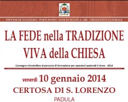 La Fede nella tradizione viva della Chiesa