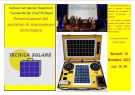 L'istituto Da Vinci di Sapri presenta una innovativa invenzione utile in caso di emergenze e missioni umanitarie