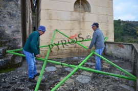 Aria natalizia a S. Giovanni a Piro: scopriamo, passo passo, l'installazione della stella del Santuario