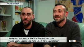 Daniele e Christian su Rete4: vogliamo un figlio, l'adozione e' una delle forme d'amore piu' belle