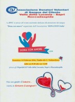 A San Valentino dona con amore!