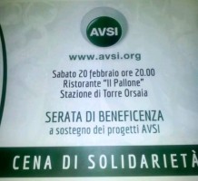 Serata di Beneficenza a sostegno dei progetti AVSI