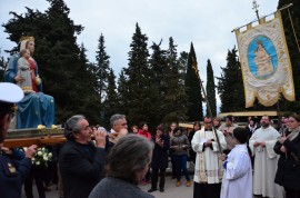 La Madonna di Pietrasanta in processione da Poderia a Celle di Bulgheria