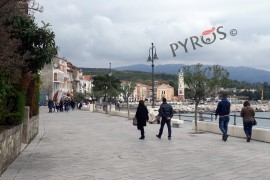Isola pedonale a Scario durante il ponte del 25 aprile