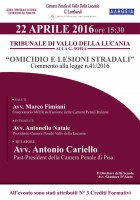 Omicidio stradale: il Tribunale di Vallo della Lucania riflette sulla nuova legge