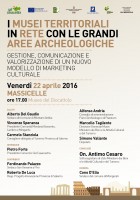 I Musei territoriali in rete con le grandi aree archeologiche