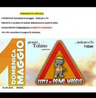 Scario: Festa del Primo Maggio posticipata al 14 maggio