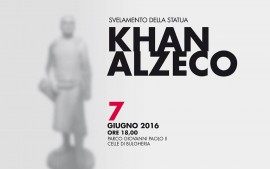 Una statua del principe bulgaro Khan Alzeco nel centro storico di Celle di Bulgheria
